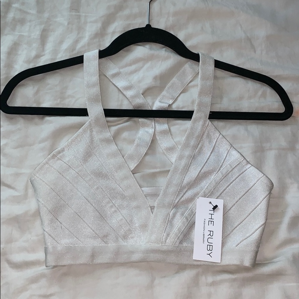 NEW white crop top